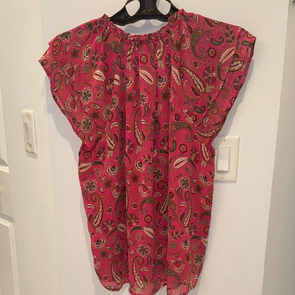 LOFT Pink Paisley Blouse - Picture 5 of 5